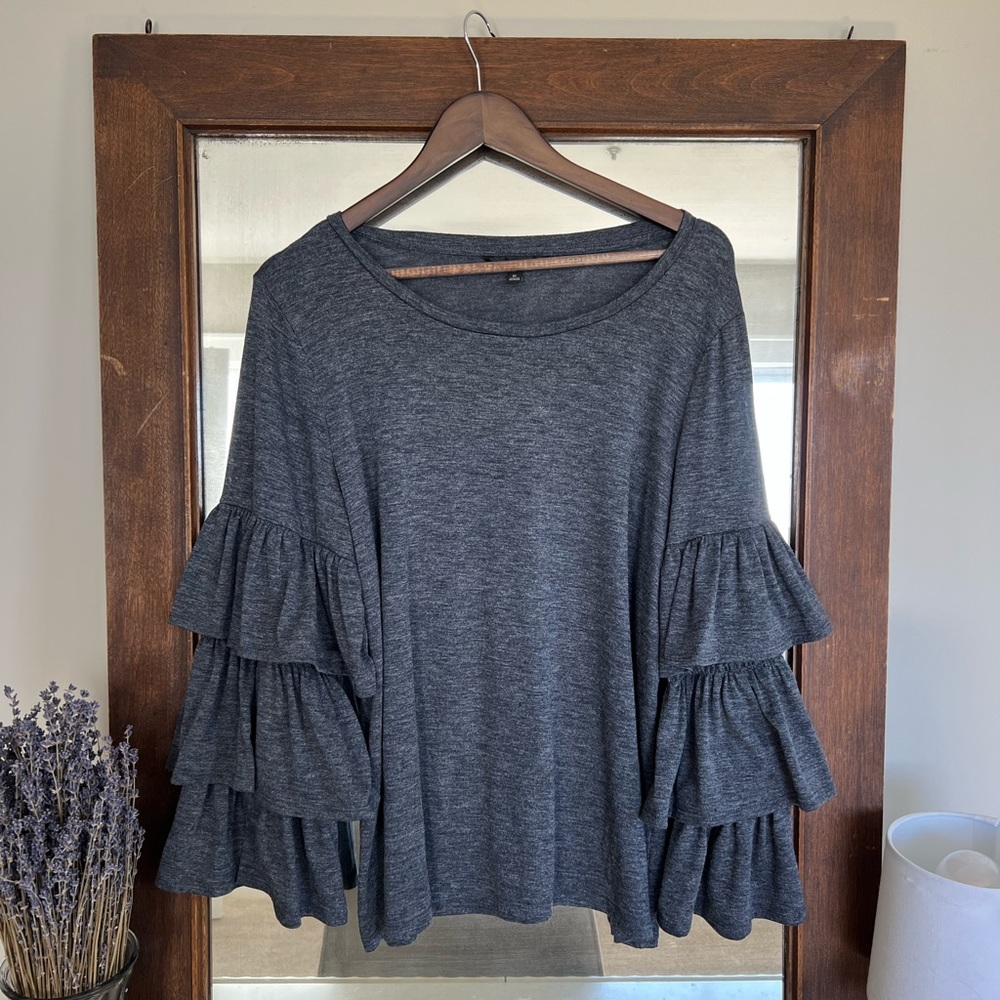 Banana Republic Shirt with Ruffled Sleeves